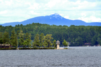 Lake Winnipesaukee, NH - The Tower on Spindle Point and Mt. Chocorua